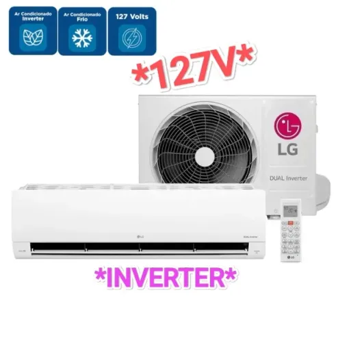 Ar Split LG Dual Inverter 12000 BTUs  + Novo + ** 127V** +   Nota + 1 Ano Garantia Fábrica