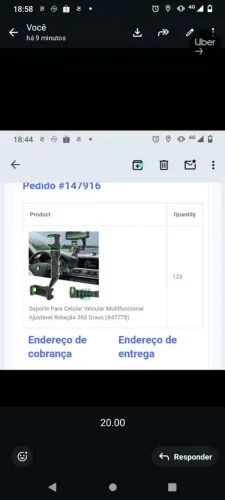 Suporte Para Celular Veicular Multifuncional Ajustável Rotação 360<br><br>Graus<br><br>SKU: 47778<br><br>123