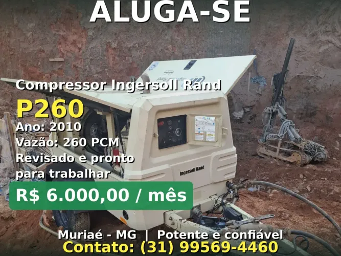 ? ALUGA-SE | Compressor Ingersoll Rand P260