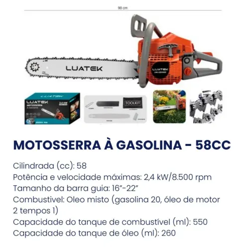 Serra a gasolina 