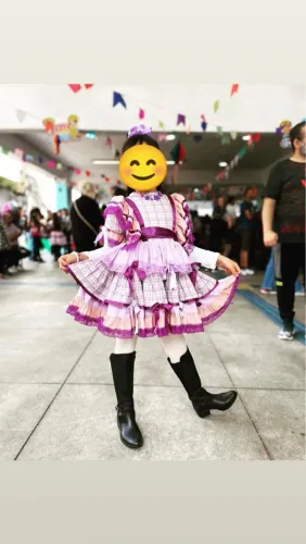 Vestido de festa junina tamanho 10/12