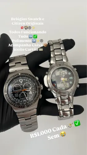 Relogios Swatch e Citizen