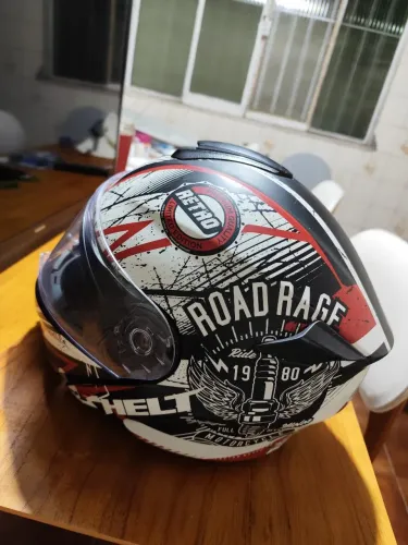 Capacete Articulado Robocop Helt New Hippo Vintage com Selo INMETRO