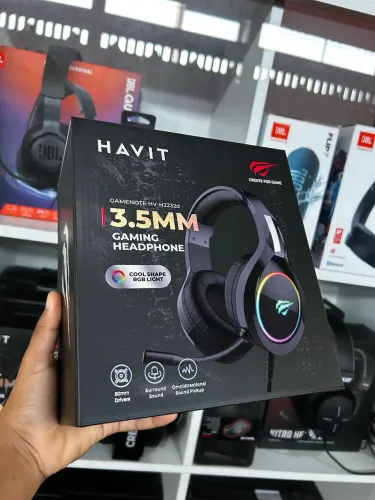 Headset gamer HAVIT com microfone flexível