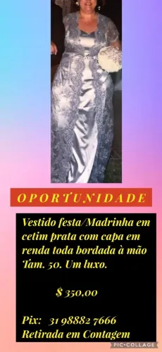 Vestido de festa/Madrinha plus size