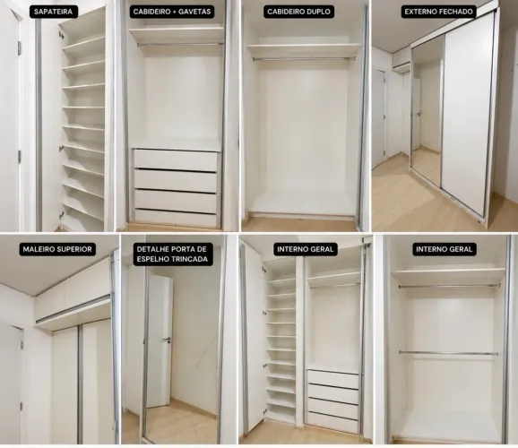 GUARDA-ROUPA PLANEJADO EM MDF 100% ? EXCELENTE QUALIDADE