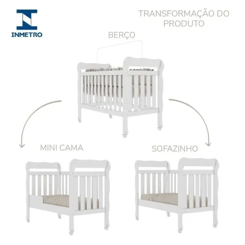 Berço que vira  sofá , cama novo americano 