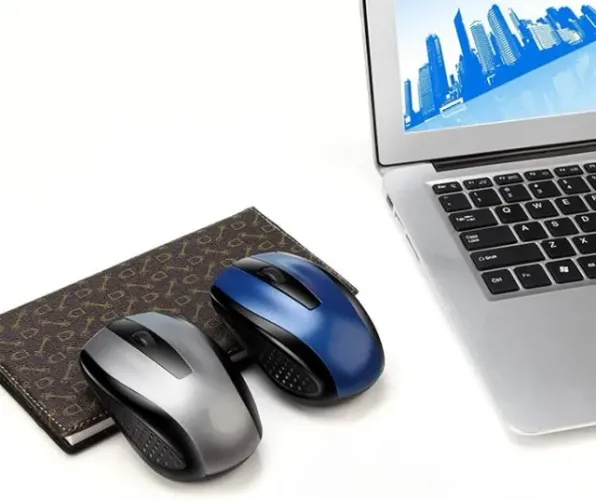 Mouse sem fio com nano adaptador blueooth