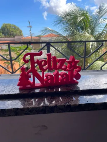 decoração letreiro feliz natal