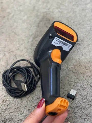 LEITOR DE CÓDIGO DE BARRAS SEM FIO KNUP KP-1018