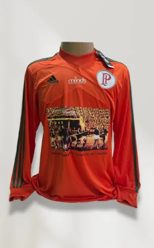Camisa Palmeiras Adidas Goleiro Palestra Itália Laranja Arrancada Heróica