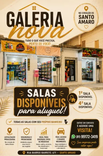 Sala comercial para alugar em Santo Amaro