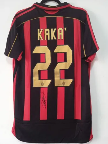 Camisa AC Milan 2006 / 2007 #22 Kaká Autografada Certificada 1