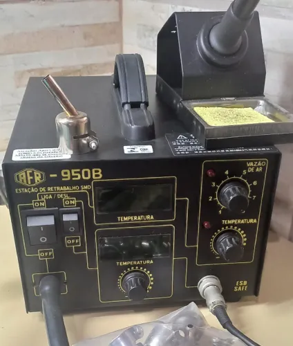 Estação de Solda e Ar Quente AFR 950B + Mega Kit de Acessórios