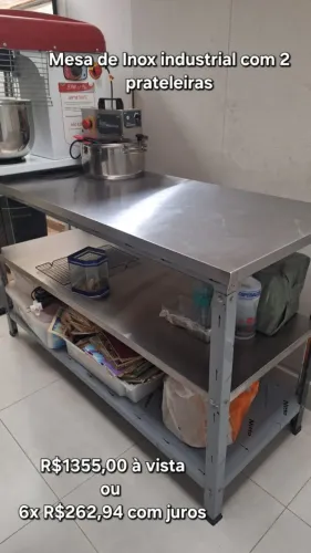 Mesa industrial de Inox 1,50x0,60m