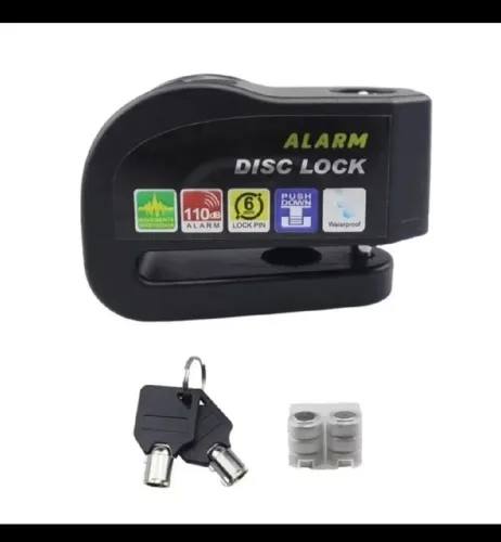 Cadeado com alarme para moto e bike