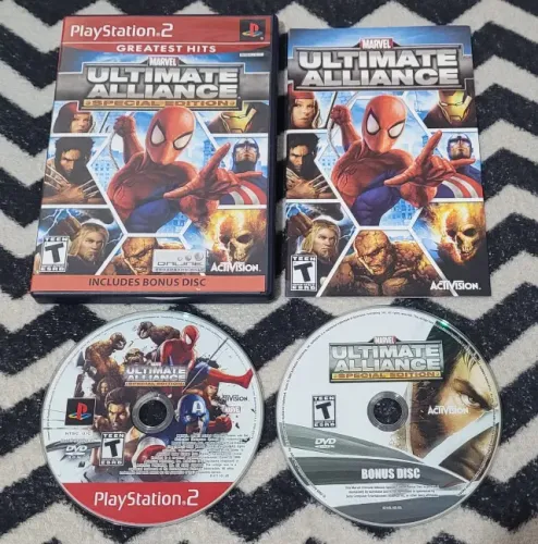 Jogo Marvel: Ultimate Alliance Special Edition Greatest Hits Americano PS2 Playstation 2