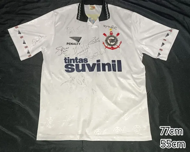 CAMISA CORINTHIANS SUVINIL 1995 AUTOGRAFADA