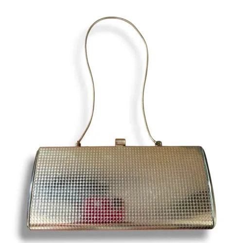 Clutch De Metal dourada Bolsa De Luxo anos 80 (usada)