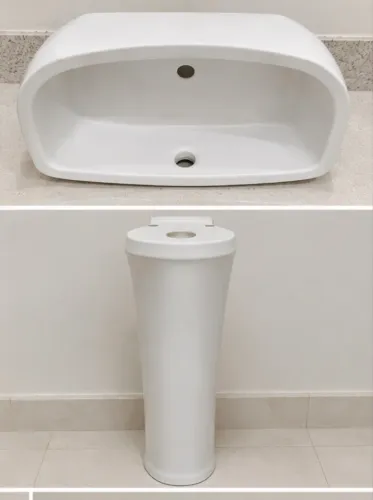 m a cuba + pedestal completos e sem trinca!