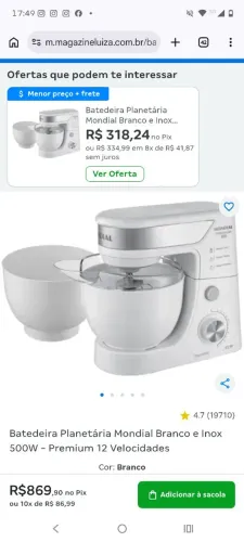 Batedeira Planetária Premium