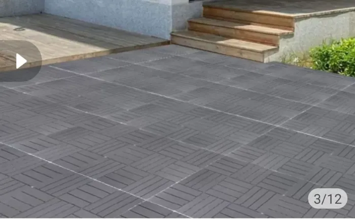 Deck modular cinza