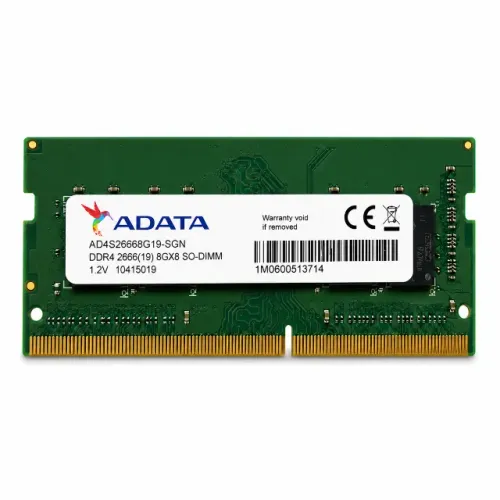 Memória RAM DDR4 Adata 8GB 2666MHz - AD4S26668G19-SGN