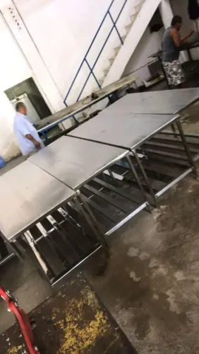 BANCADA DE INOX PRONTA ENTREGA DIRETO DA FÁBRICA  1.87×60
