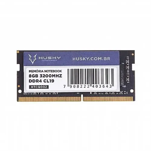 Memória para Notebook Husky 8gb 3200mhz DDR4 CL19 - HTCQ002