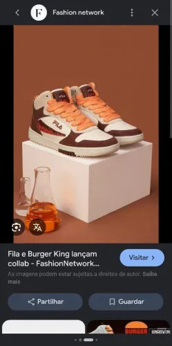 Tenis Fila Burger KIng