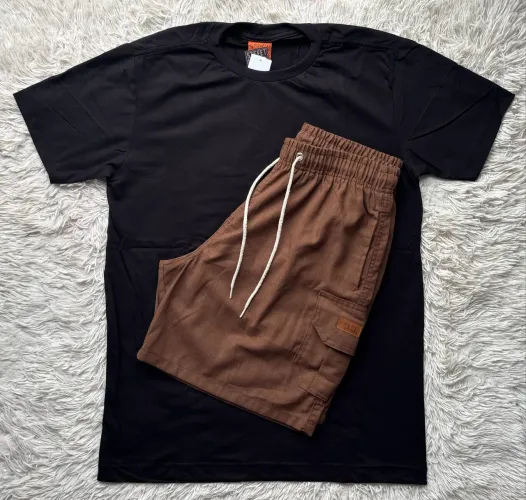 Kit Camisa e Short Linho