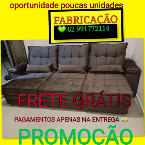 OPORTUNIDADE SOFÁ MORFEU RETRÁTIL E RECLINÁVEL FABRICAÇÃO