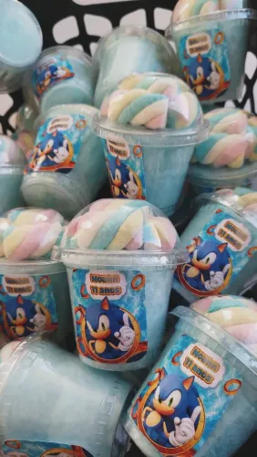 Algodão doce no Pote 
