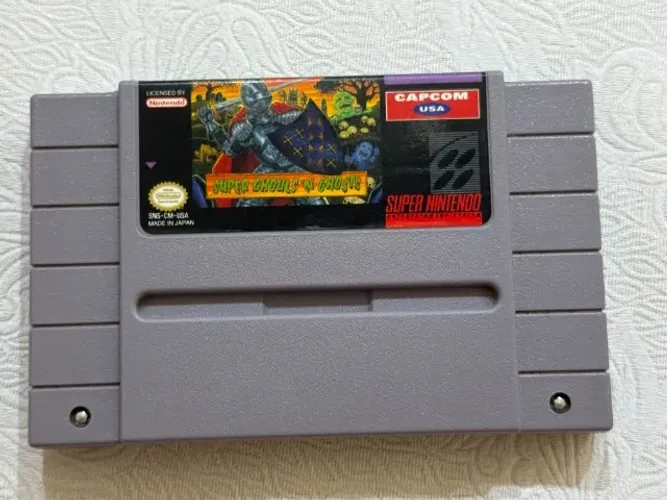 SUPER GHOULS N GHOSTS SUPER NINTENDO SNES ORIGINAL CARTUCHO FITA