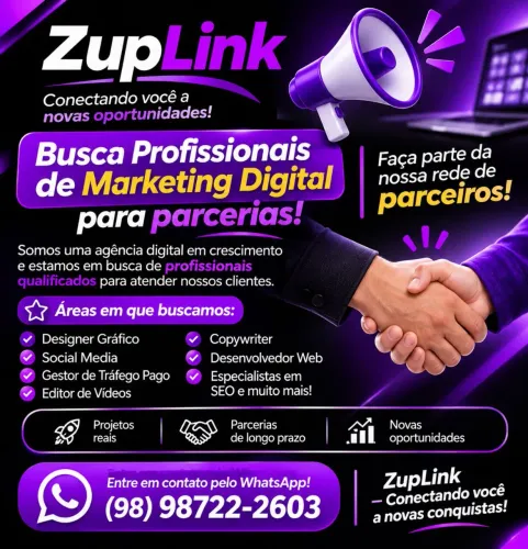 ZupLink busca profissionais de Marketing Digital para parcerias