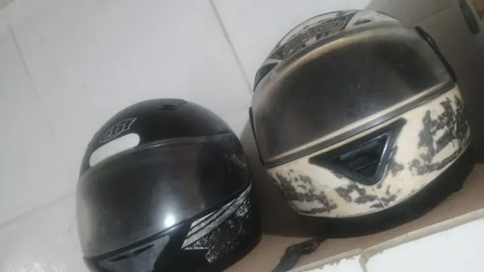 Capacete usado!