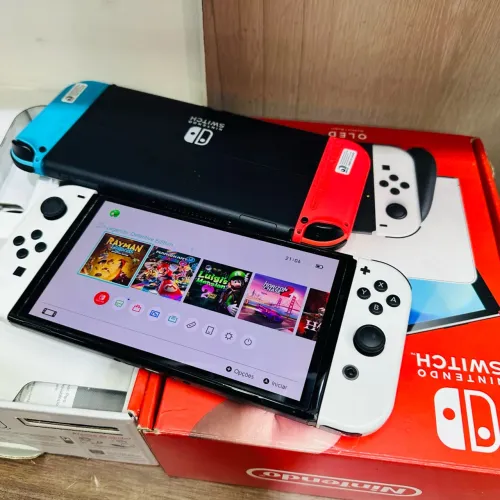 Nintendo Switch Oled | Cartão 128GB | Desbloq | Completo