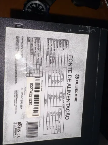 Fonte bluecase 350w