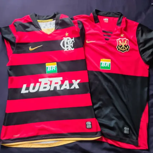 Kit 2 camisas Flamengo Nike 08/09 Original - Tam P