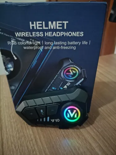 Fone sem fio para capacete fone bluetooth com microfone