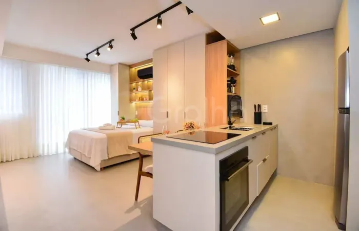 Estúdio de 34m² na Trindade