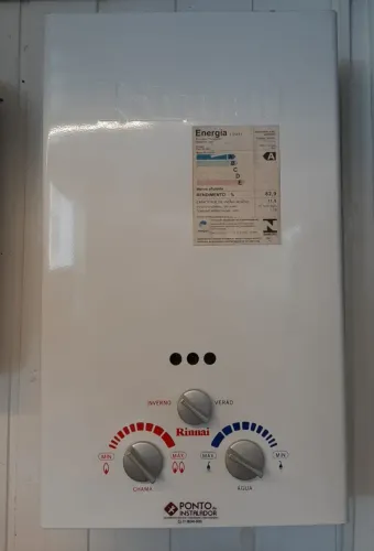 Aquecedor Rinnai Reu-105 BR GLP 10 litros