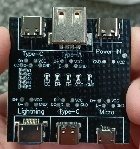 Testador de cabos de celular