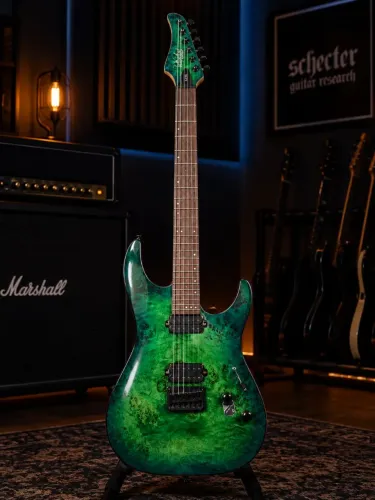 Guitarra Schecter C6 Pro Aqua Burst + Case