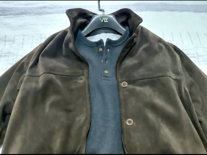 Jaqueta Casaco de couro vintage gap
