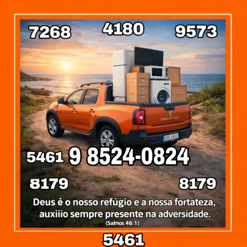 Frete agora ou agendado todos bairros dia e noite levamos motos geladeira fogão cama maqui