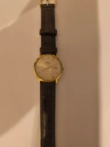 RELOGIO MIDO QUARTZ MASCULINO FOLHEADO A OURO