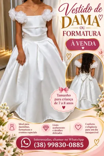 Vestido de dama ou formatura 