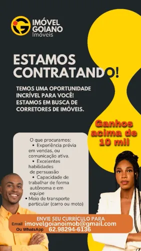 VAGA PARA CORRETOR(A) DE IMÓVEIS<br>