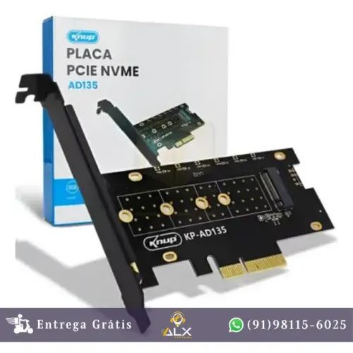 Placa Pcie 3.0 para Ssd M.2 Nvme Kp-ad135 - Knup *ENTREGA GRÁTIS*